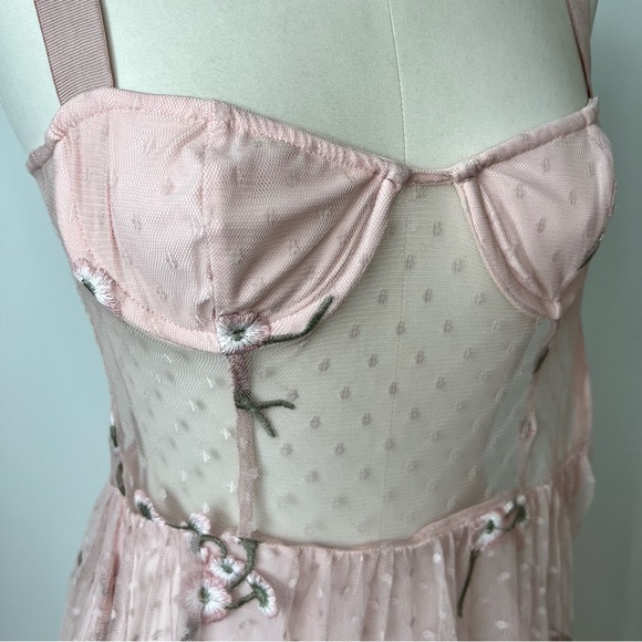 Majorelle Rina Embroidered Princess Pink Dress size XS - Picture 7 of 14